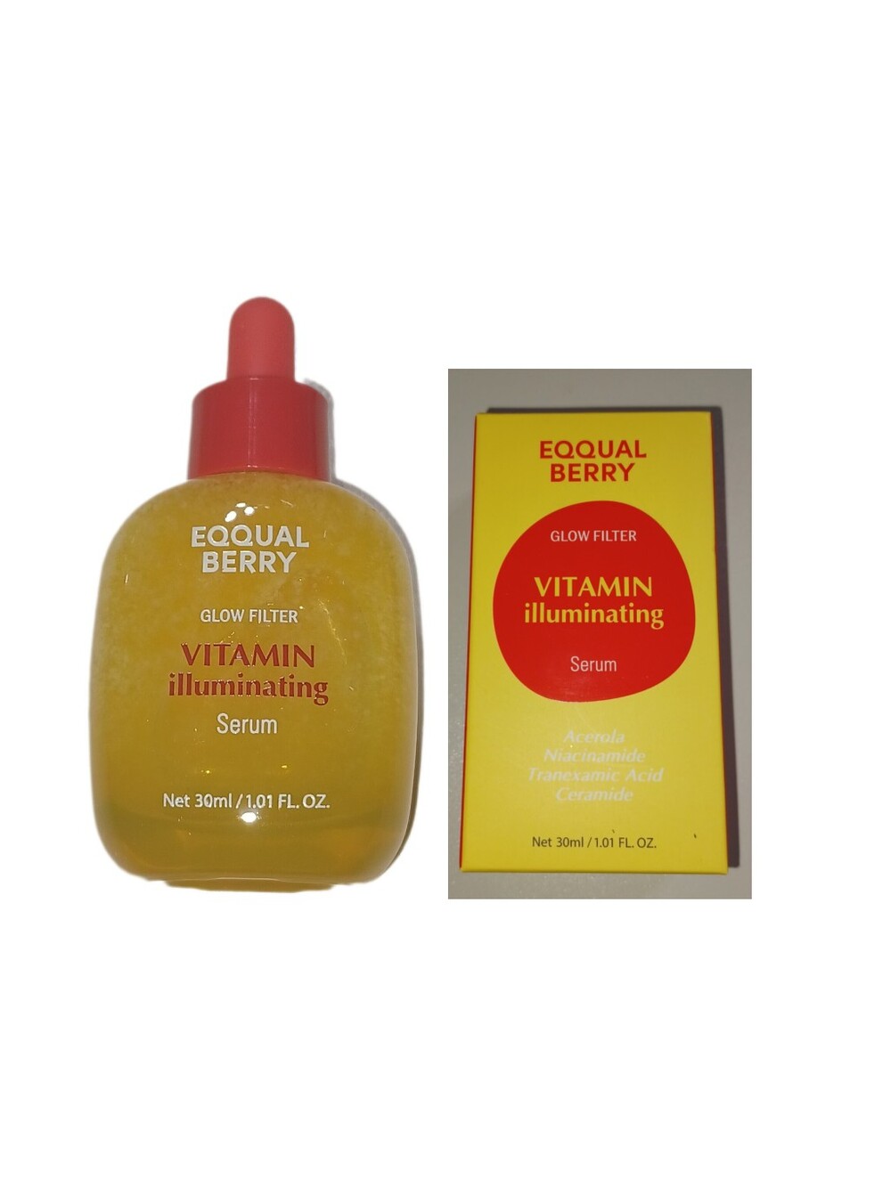EQQUALBERRY Vitamin C ILLUMINATING SERUM With HYALURONIC ACID